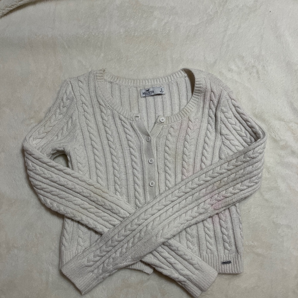 white sweater